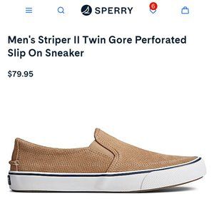 Sperry men's slip on sneaker